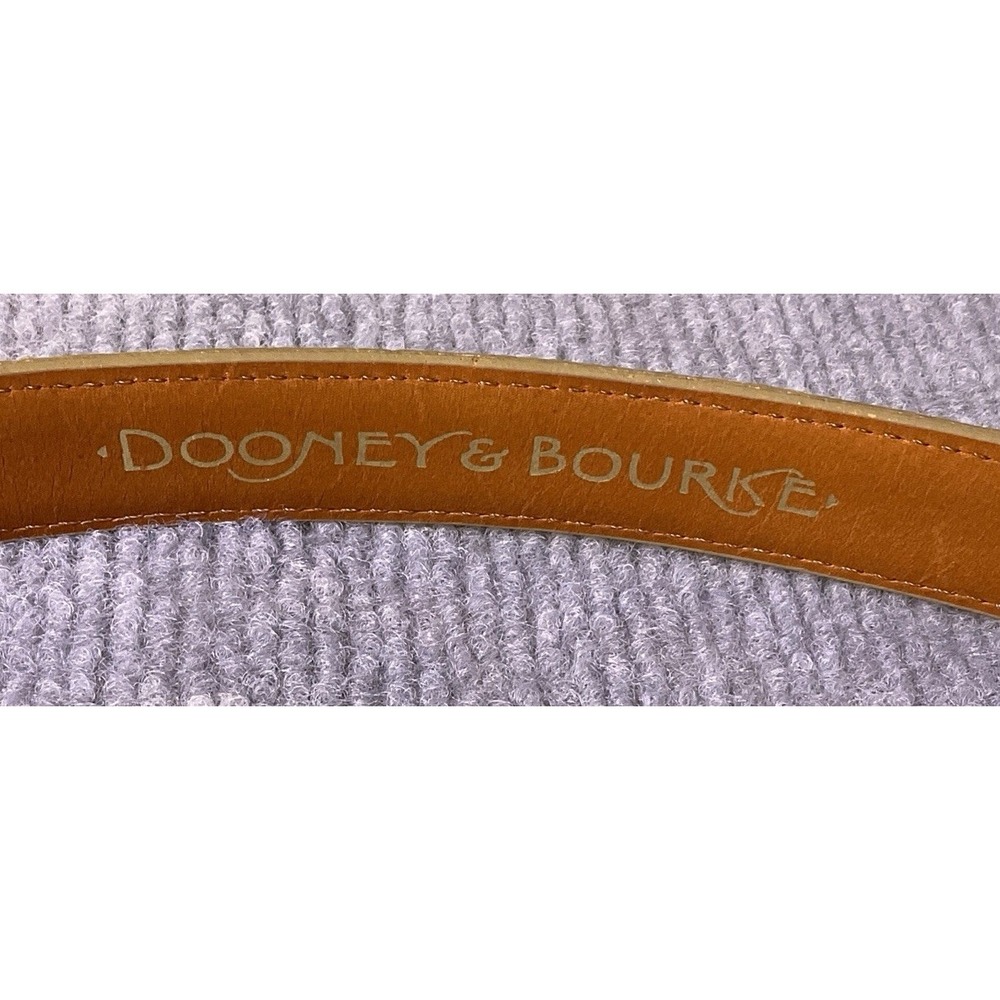 Vintage Dooney & Bourke Belt Brown All Weather Leather Women XL38-40  USA - Picture 3 of 15